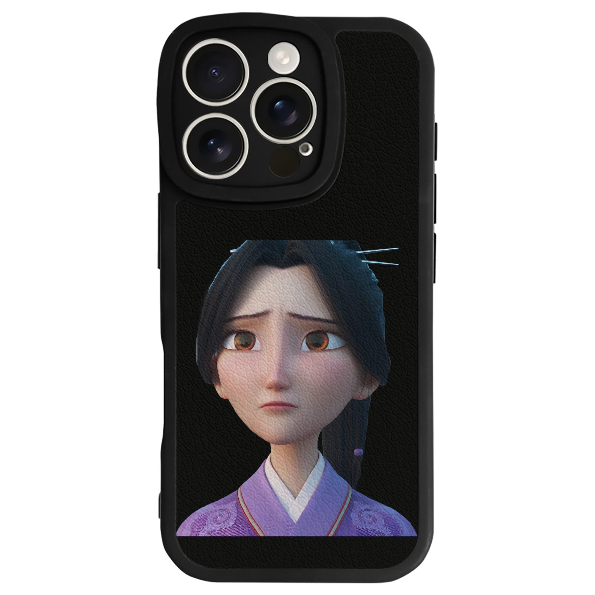 （画像用） Ne Zha 2 ナタ 魔童の大暴れ 【iPhone 16シリーズ対応】シリコンスマホケース（レザー調） 材質：シリコン